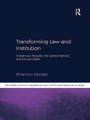 cover image of Transforming Law and Institution